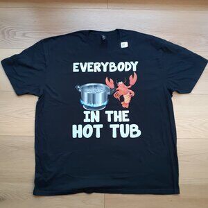 Everybody in the Hot Tub - New 3XL Black T-Shirt